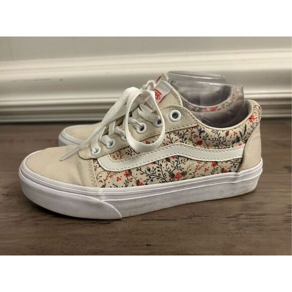 Vans Woman's Ward Old Skool Vintage Floral Trainers sz 6 Skater Street - Picture 2 of 10